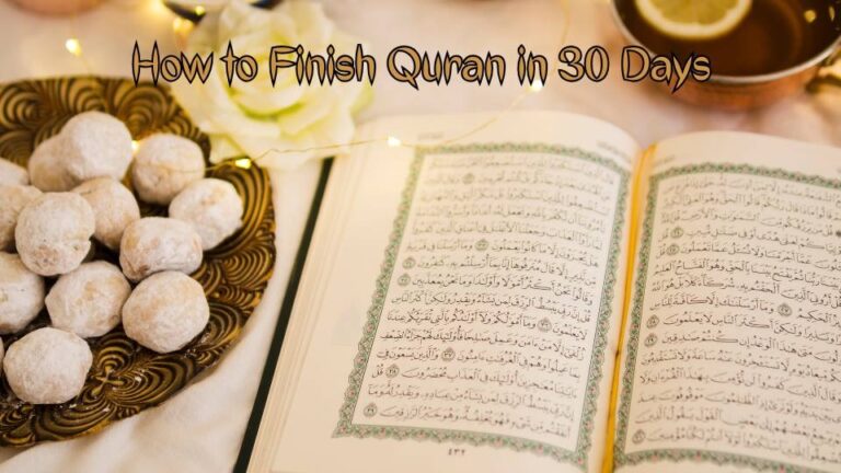how to finish Quran in 30 days